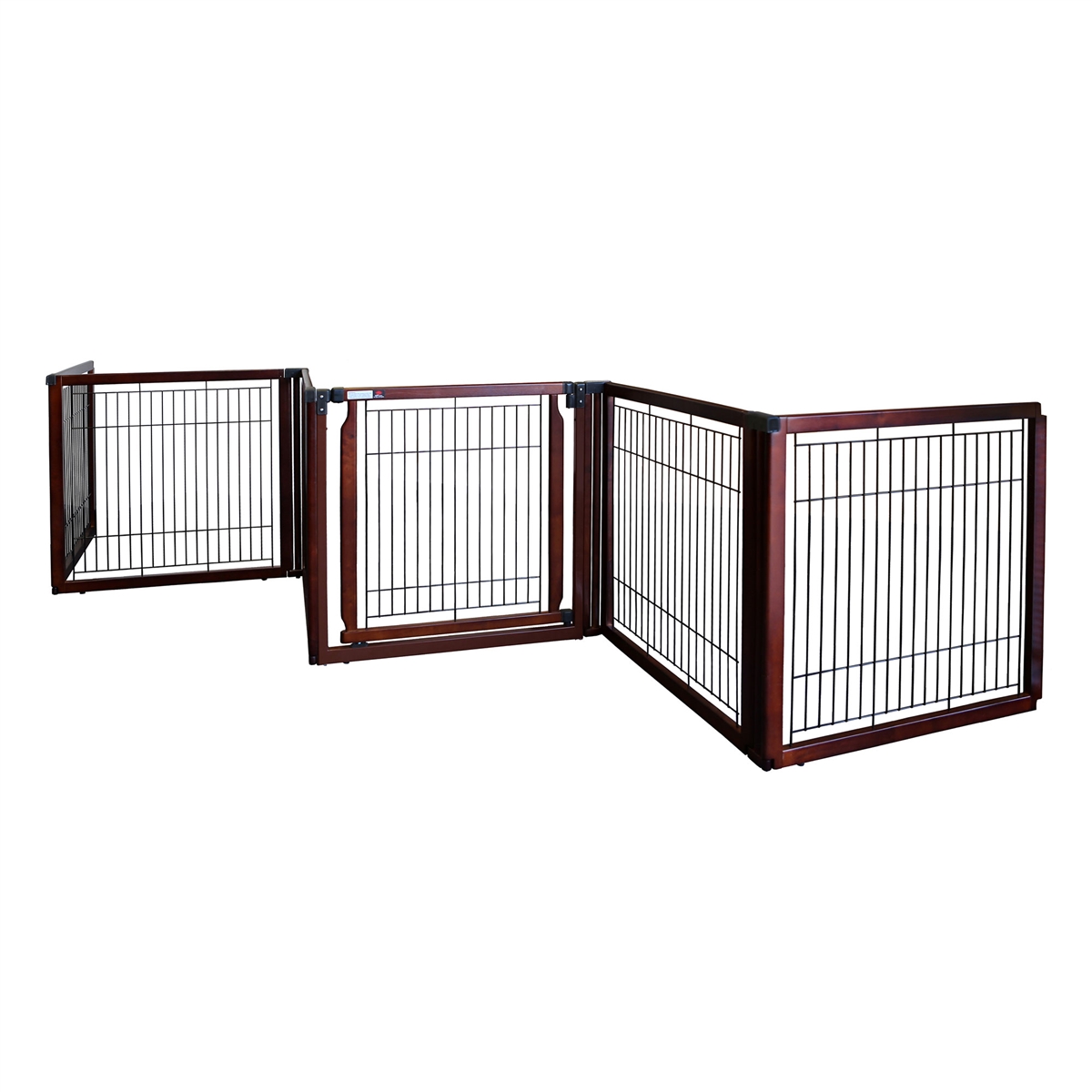 Richell convertible elite pet store gate 6 panel white